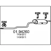 MTS 01.94260 Einddemper