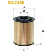WIX FILTERS WL7458 Oliefilter