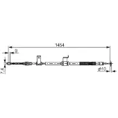 Bosch Kabel, parkeerrem 1 987 482 294 rechts