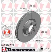 ZIMMERMANN 600.3247.20 Remschijf