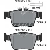 Textar Remblokset 2260501, achter