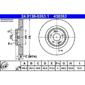 Ate 24.0130-0263.1 Remschijf
