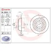 Brembo Remschijf 08.E955.11, 1 stuk
