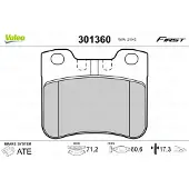 Valeo 301360 Remblokken