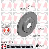 ZIMMERMANN 400.1426.20 Remschijf