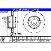 Ate 24.0324-0197.1 Remschijf