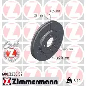 ZIMMERMANN 600.3230.52 Remschijf