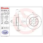 Brembo 08.6918.11 Remschijf