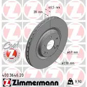 ZIMMERMANN 400.3646.20 Remschijf