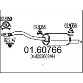 MTS 01.60766 Einddemper