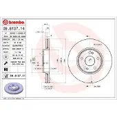 Brembo 09.8137.11 Remschijf
