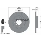 Textar 92026400 Remschijf