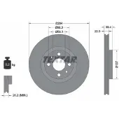 Textar 92055203 Remschijf