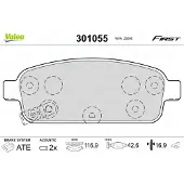 Valeo 301055 Remblokken