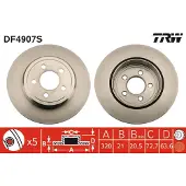 TRW DF4907S Remschijf