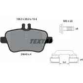 Textar Remblokkenset, schijfrem 2484805