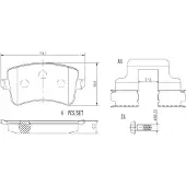 Brembo P85100NX Remblokken