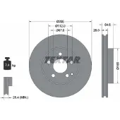 Textar Remschijf 92115105 voorkant, geventileerd, sterk gecarboniseerd, 1 Stuk