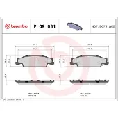 Brembo P 09 031 Remblokken