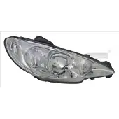 TYC Koplamp rechts 20-14363-05-2 TYC voor o.a. PEUGEOT