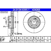 Ate 24.0124-0265.1 Remschijf