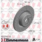 ZIMMERMANN 150.2945.52 Remschijf
