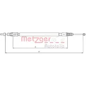 METZGER 10.4663 Handremkabel