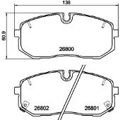 Textar Remblokset, schijfrem 2680001