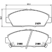 Brembo Remblokken set P 28 021 Brembo voor o.a. HONDA, ROVER