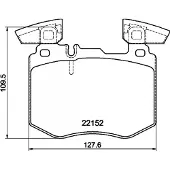 Hella 8DB 355 039-981 Remblokken