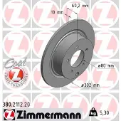 ZIMMERMANN 380.2112.20 Remschijf