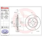 Brembo 09.D253.11 Remschijf