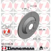 ZIMMERMANN 100.3335.20 Remschijf