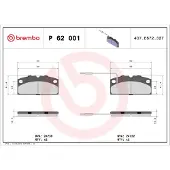 Brembo P 62 001 Remblokken