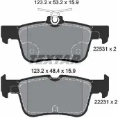 Textar Remblokset 2253101, achter