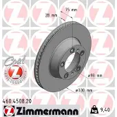 ZIMMERMANN 460.4508.20 Remschijf