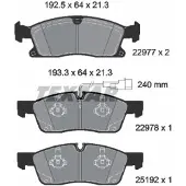 Textar Remblokset 2297701, voor