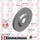 ZIMMERMANN 440.3119.20 Remschijf