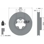 Textar 93260603 Remschijf