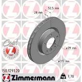 ZIMMERMANN 150.1291.20 Remschijf