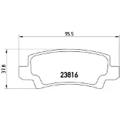 Brembo Remblokken set P 83 065 Brembo voor o.a. TOYOTA