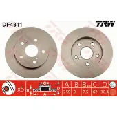 TRW Remschijf DF4811 achter, volledig, 1 Stuk
