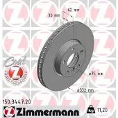 ZIMMERMANN 150.3447.20 Remschijf