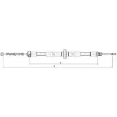 METZGER 10.9339 Handremkabel
