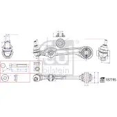 FEBI BILSTEIN 187795 Draagarm