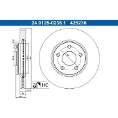 Ate 24.0125-0236.1 Remschijf