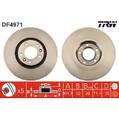 TRW Remschijf DF4971 achter, geventileerd, 1 Stuk