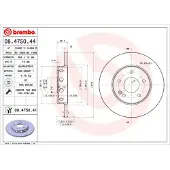 Brembo 08.4750.41 Remschijf