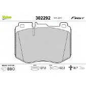 Valeo 302292 Remblokken