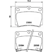 Hella Remblokkenset, schijfrem 8DB 355 009-501